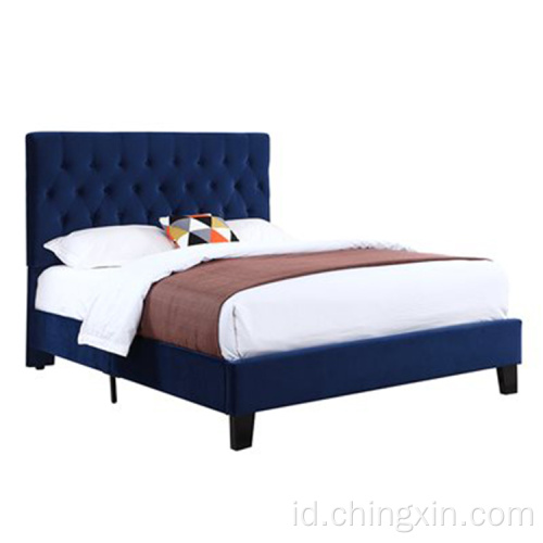 Tempat Tidur Grosir Gaya Modern KD Berlapis Tempat Tidur Lembut Furnitur Kamar Tidur